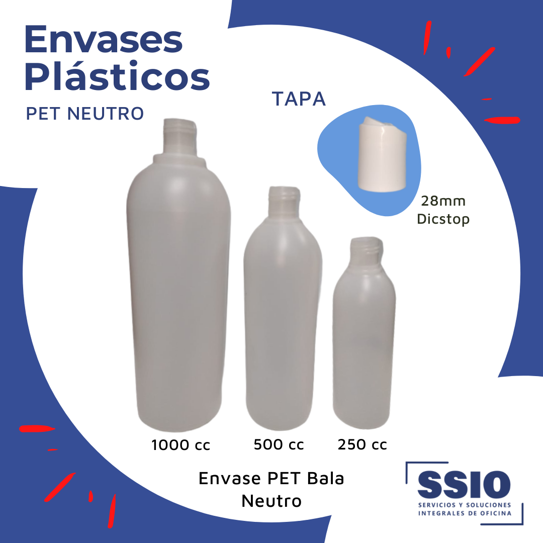 SSIO ENVASES PLASTICOS, ENVASES PLASTICOS BALA PARA PRODUCTOS COSMÉTICOS