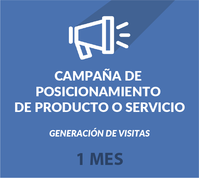 Campaña posicionamiento producto/ 1 mes