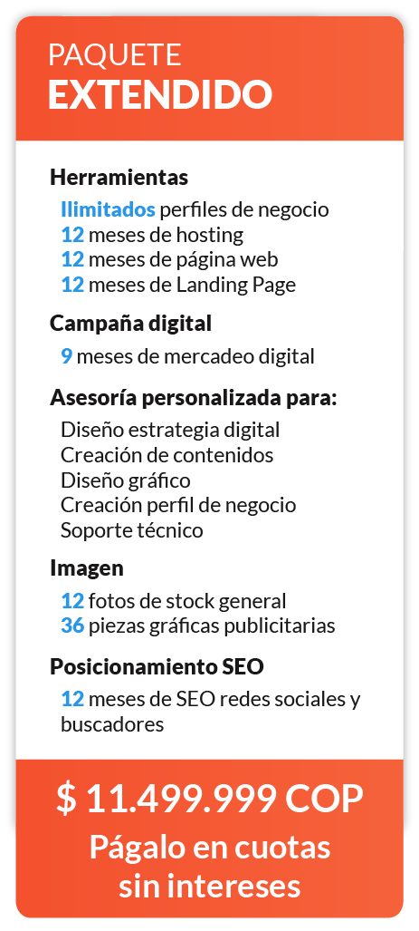 PAQUETE BÁSICO EXTENDIDO